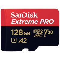 SanDisk Extreme PRO microSDXC-kaart 128 GB Class 10, UHS-I, v30 Video Speed Class Schokbestendig, Waterdicht