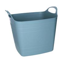 Flexibele emmer - blauw - 15 liter - kunststof - vierkant - 30 x 29 cm - Wasmanden - thumbnail