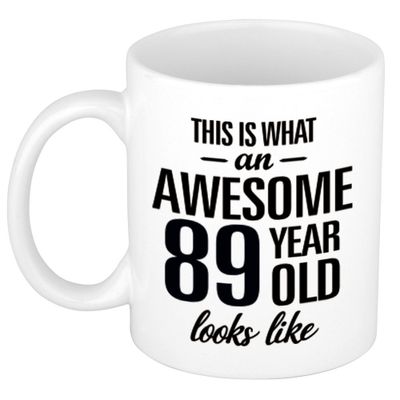 Awesome 89 year cadeau mok / beker 300 ml Awesome 89 year cadeau mok / beker 300 ml