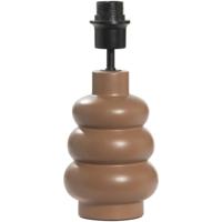 Leen Bakker - Lampvoet Femm - - E27 - 27xØ13 Cm - Keramiek - Bruin