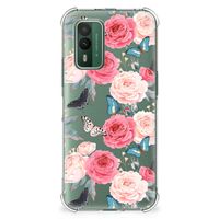 Nokia XR21 Case Butterfly Roses