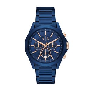 Horlogeband Armani Exchange AX2607 Staal Blauw 22mm