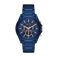 Horlogeband Armani Exchange AX2607 Staal Blauw 22mm