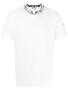 Moncler t-shirt à logo imprimé - Blanc