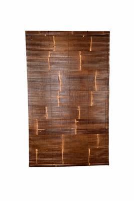 Rolgordijn bamboe zwart 100 x 200 cm