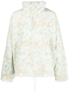 Martine Rose pull en polaire à fleurs - Vert