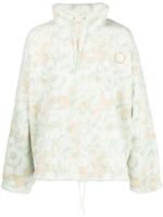 Martine Rose pull en polaire à fleurs - Vert