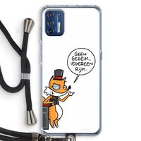 Geen Gezeik: Motorola Moto G9 Plus Transparant Hoesje met koord