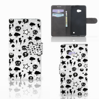 Telefoonhoesje met Naam Microsoft Lumia 640 Silver Punk - thumbnail