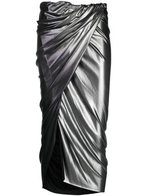 Rick Owens Lilies jupe mi-longue à effet dégradé - Gris