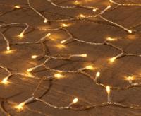 B.o.t. led lights 200l/15m warm wit met timer 8/16u - 50cm aanloopsnoer transparant 4xaa/ip44 - Annas collection