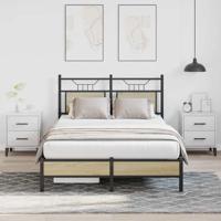 Bedframe zonder matras hout sonoma eikenkleurig 120x200 cm