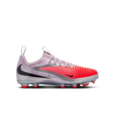 Nike Phantom 6 Low Alèxia Putellas Academy Gras / Kunstgras Voetbalschoenen (MG) Kids Lichtpaars Felrood Zilver