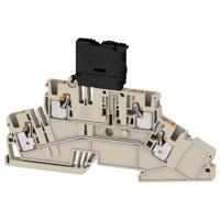Weidmüller 2831500000 Zekeringklem Push-In-klem, Steekaansluiting Donkerbeige 50 stuk(s)