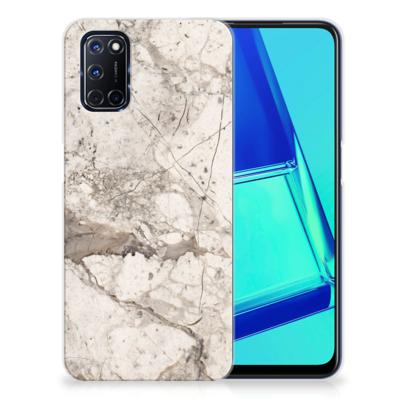 OPPO A52 | A72 | TPU | Siliconen hoesje | Marmer Beige