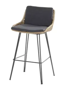 Bohemian Bar chair Natural with cushion