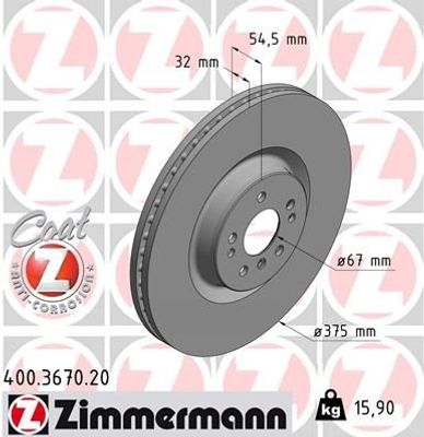 Remschijf Coat Z 400367020