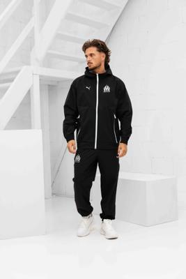 Olympique Marseille Woven Trainingspak Senior 2025/2026 - Maat S - Kleur: LichtblauwZwart | Soccerfanshop