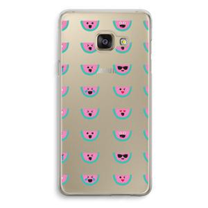 Smiley watermeloenprint: Samsung Galaxy A3 (2016) Transparant Hoesje