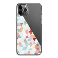 Gekleurde driehoekjes pastel: iPhone 11 Pro Transparant Hoesje