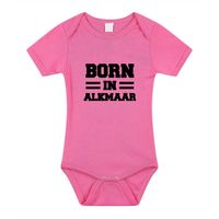 Born in Alkmaar cadeau baby rompertje roze meisjes 92 (18-24 maanden)  - - thumbnail