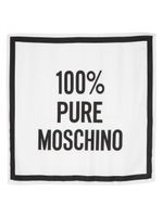 Moschino 100% Pure Moschino silk scarf - Blanc