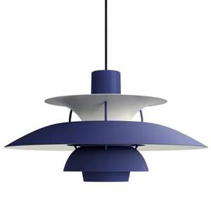 Louis Poulsen PH 5 hanglamp Ø50 Monochrome Dusty Indigo