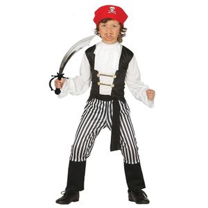 Carnavalskleding piraat met zwaard maat 140-152 voor jongens/meisjes