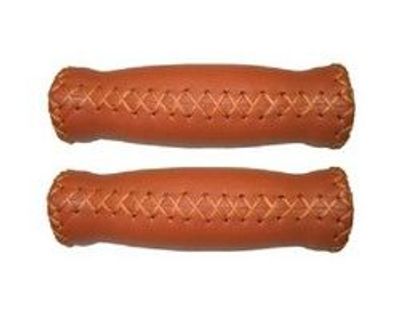 Velo handvat leer 128mm bruin - zacht, vochtregulerend, dempend