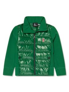 Moncler Enfant sweat zippé à design matelassé - Vert