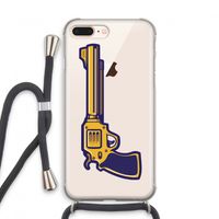 Pew Pew Pew: iPhone 8 Plus Transparant Hoesje met koord Pew Pew Pew: iPhone 8 Plus Transparant Hoesje met koord