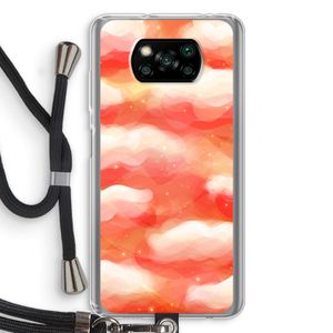 Lichte Wolken: Xiaomi Poco X3 Pro Transparant Hoesje met koord