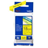 Gelamineerde Tape voor Labelmakers Brother TZE-641 Geel Zwart Zwart/Geel 18mm
