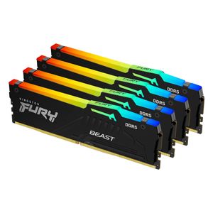 Kingston Technology FURY Beast RGB geheugenmodule 128 GB 4 x 32 GB DDR5 5200 MHz