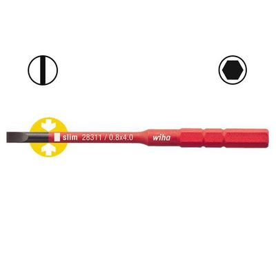 Sleufkop 5.5 x 75 2831-10 Electric slimBit SoftFinish Wiha
