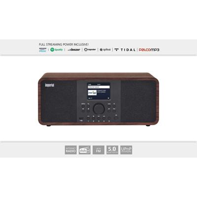 Imperial Imperial DABMAN i205 Hybride Stereo Radio DAB+ / FM / Internet / Bluetooth Houtlook - 22-233-00