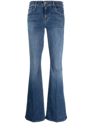 MOTHER jean The Double Insider Heel - Bleu