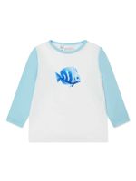 Rachel Riley t-shirt de bain Tropical Fish - Blanc