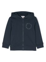 Stella McCartney Kids hoodie zippé à logo imprimé - Bleu