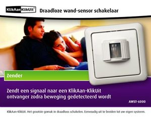 KlikAanKlikUit AWST-6000 Passieve infraroodsensor (PIR) Draadloos