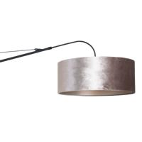 Steinhauer WandlampElegant Classy 50cm zwart met taupe velourse kap - 8134ZW