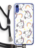 Rainbow Unicorn: Honor Play 8A Transparant Hoesje met koord