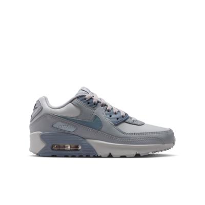 Nike Air Max 90 Leather Sneakers Kids Grijs Blauw