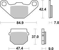 BREMBO Remblokken, voor de moto, Road Organisch 07KA0717