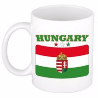 Hongaarse vlag theebeker 300 ml - thumbnail