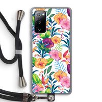 Tropisch 2: Samsung Galaxy S20 FE / S20 FE 5G Transparant Hoesje met koord