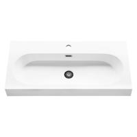 Differnz Somero wastafel 1 kraangat | wit | 80 cm