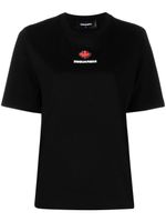 DSQUARED2 t-shirt en coton à logo imprimé - Noir