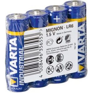 Wentronic LR6 4-SP Varta Industrial Alkaline 1.5V