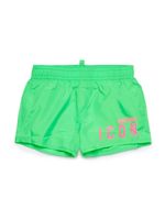 DSQUARED2 KIDS short de bain à logo Icon imprimé - Vert - thumbnail